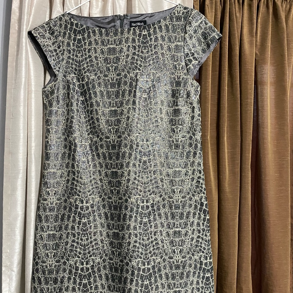 Grey color dress. worn only once